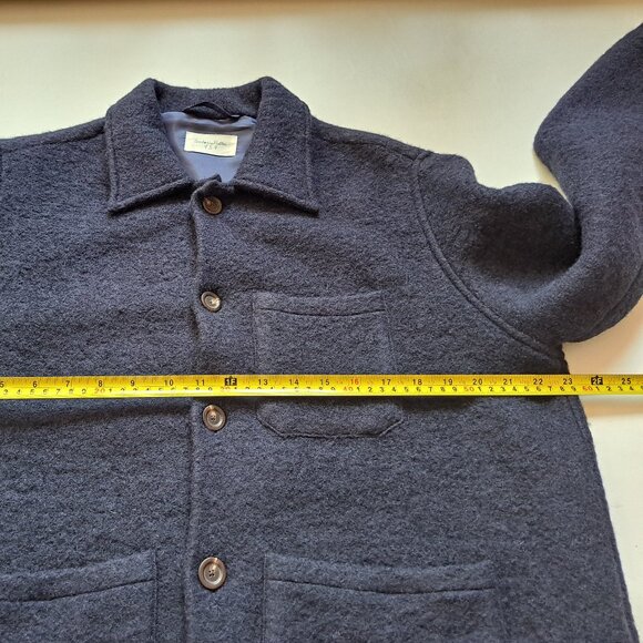 NEW Tintoria Mattei 954 Men's Blue Classic-collar Wool Blend Jacket Size XL - Picture 15 of 16